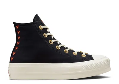 Converse Wmns Chuck Taylor All Star Lift Platform High 'valentine's Day 2023' In Black