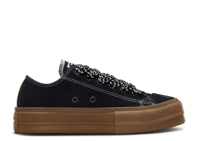 Converse Wmns Chuck Taylor All Star Lift Platform Low 'black Egret Gum'