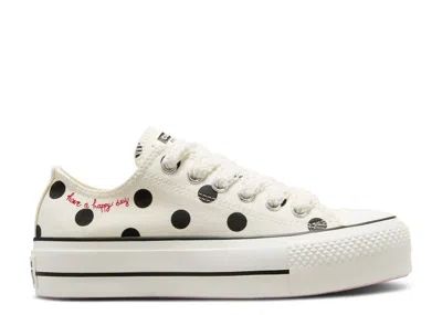Converse Wmns Chuck Taylor All Star Lift Platform Low 'polka Dots' In White