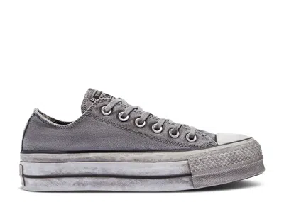 Converse Wmns Chuck Taylor All Star Lift Platform Low 'smoked Canvas - Grey' In Gray