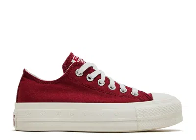 Converse Wmns Chuck Taylor All Star Lift Platform Low 'valentine's Day 2025' In Red