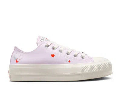 Converse Wmns Chuck Taylor All Star Lift Platform Low 'y2k Heart' In Purple