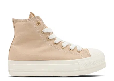 Converse Wmns Chuck Taylor All Star Lift Platform 'tan' In Brown