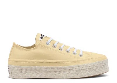 Converse Wmns Chuck Taylor All Star Low 'color Espadrille - Banana Cake' In Yellow