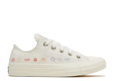 Converse Wmns Chuck Taylor All Star Low 'embroidered Floral - Egret' In White