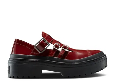 Converse Buckle Flat Pumps In Red