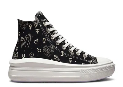 Converse Wmns Chuck Taylor All Star Move High 'mystic Crystals' In Black