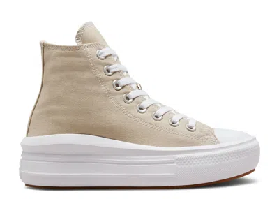 Converse Wmns Chuck Taylor All Star Move Platform High 'beach Stone' In Brown