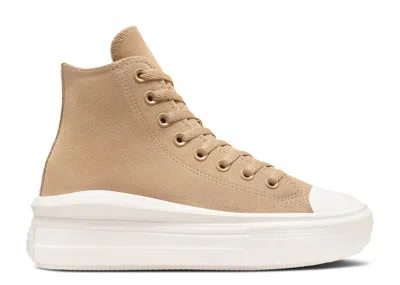 Converse Wmns Chuck Taylor All Star Move Platform High 'colorful Suede - Coffee Rum' In Brown
