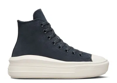 Converse Wmns Chuck Taylor All Star Move Platform High 'colorful Suede - Shadow Woods' In Blue