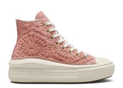 Converse Wmns Chuck Taylor All Star Move Platform High 'daisy Cord' In Pink