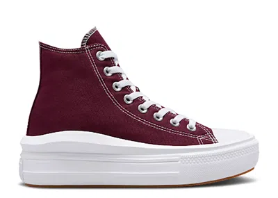 Converse Wmns Chuck Taylor All Star Move Platform High 'dark Beetroot' In Red