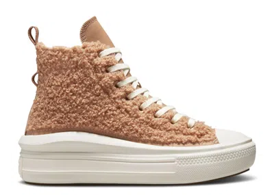 Converse Wmns Chuck Taylor All Star Move Platform High 'sherpa - Champagne Tan' In Brown
