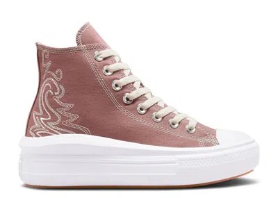 Converse Wmns Chuck Taylor All Star Move Platform High 'western Embroidery' In Pink