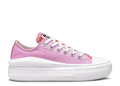 Converse Wmns Chuck Taylor All Star Move Platform Low 'tropical Florals' In Purple
