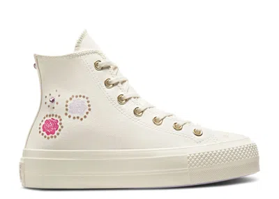 Converse Wmns Chuck Taylor All Star Platform High 'gem Shine' In White