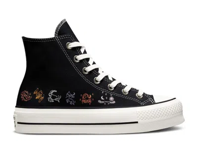 Converse Wmns Chuck Taylor All Star Platform High 'mystic World - Zodiac Sign' In Black