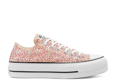 Converse Wmns Chuck Taylor All Star Platform Low 'vintage Floral - Egret' In White