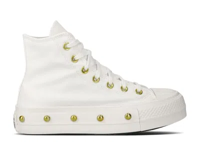 Converse Wmns Chuck Taylor All Star Studded Lift Platform 'white Gold'