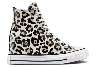 Converse Wmns Chuck Taylor All Star Wedge Platform High 'leopard' In White