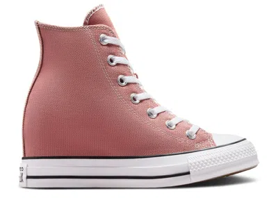 Converse Wmns Chuck Taylor All Star Wedge Platform High 'light Saddle' In Pink