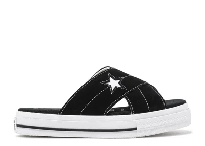 Converse Wmns One Star Sandal Slip 'black White'