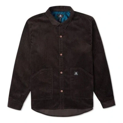 Converse Corduroy Button Shirt 'dark Brown'