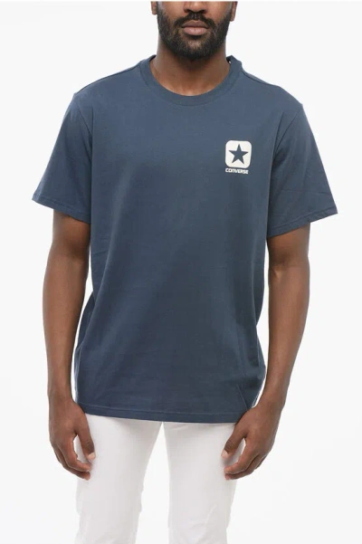 Converse Cotton Crew-neck T-shirt With Contrast And Embossed Logo