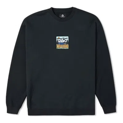 Converse Counter Climate Graphic Crew Sweatshirt Asia Sizing 'black'
