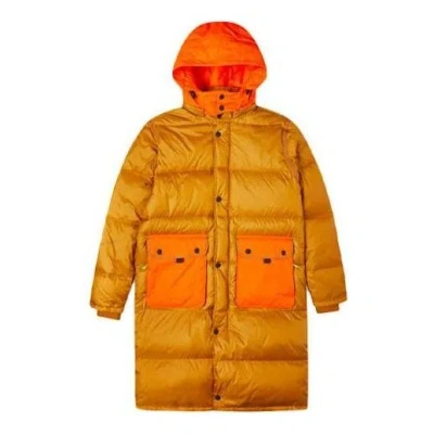 Converse Counter Climate Long Down Jacket 'wheat' In Yellow
