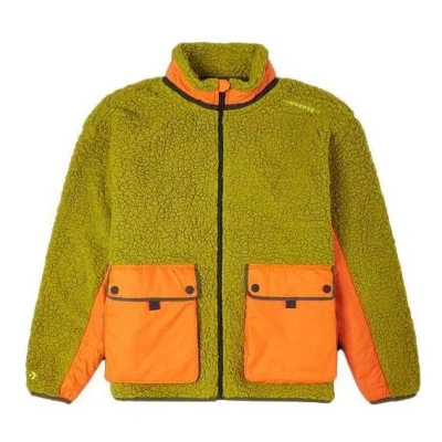 Converse Counter Climate Sherpa Jacket 'moss' In Green