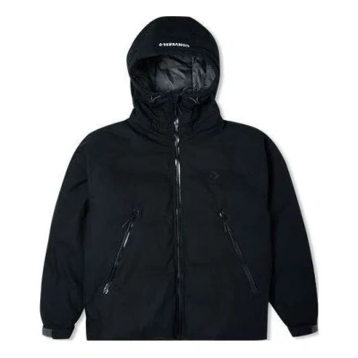 Converse Counter Climate Short Down Jacket 'black' In Blue