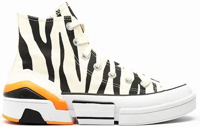 Pre-owned Converse Cpx70 Zebra (women's) Sneakers In Egret/black/total Orange