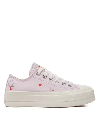 Converse Ctas Lift A09115c Sneaker Women's Pink Platform Y2k Heart Shoes Tf6704 (8,purple)