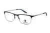 Converse Cv1000 Rectangular Metal Eyeglasses In Black