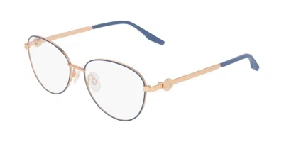 Converse Cv1040 422 Women's Glasses Blue Size 52 - Free Lenses - Blue Light Block Available In Gold