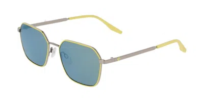Converse Cv113s 734 Men's Sunglasses Yellow Size 54 In Silver