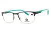 Converse Cv3000 Metal-frame Rectangular Eyeglasses In Black