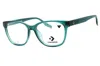 Converse Ladies Transparent Rectangular Eyeglass Frames Cv5068 In Green