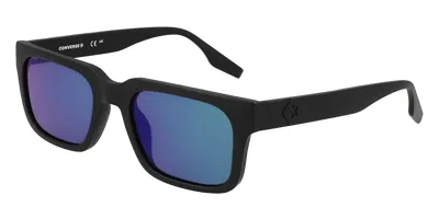 Converse Cv552s Fluidity 002 Men's Sunglasses Black Size 52 In Blue