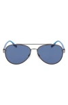 Converse Disrupt 58mm Aviator Sunglasses In Blue