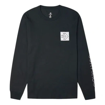 Converse Distorted Court Long Sleeve T-shirt 'black'