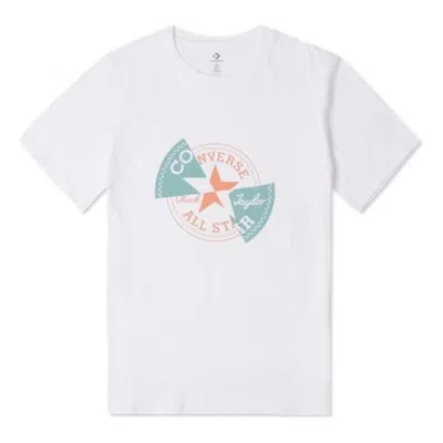 Converse Distorted Patch T-shirt 'white Orange Teal'