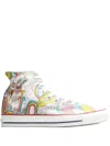 Converse Doodle-print Sneakers In Multi