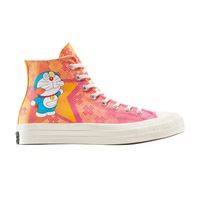 Pre-owned Converse Doraemon X Chuck 70 High 'habanero Gold Flamingo' | Orange | Men's Size 11