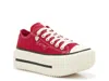 Converse Double Stack Platform Sneaker In Red