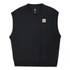 Converse Double Twill Knit Vest 'black'