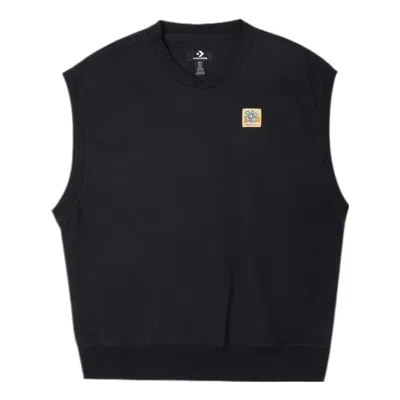 Converse Double Twill Knit Vest 'black'