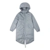 Converse Down Long Trench Coat 'grey' In Gray