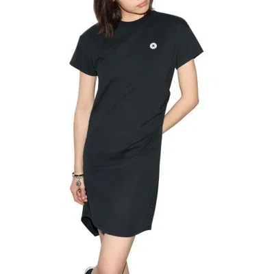 Converse Drape Tee Dress In Black